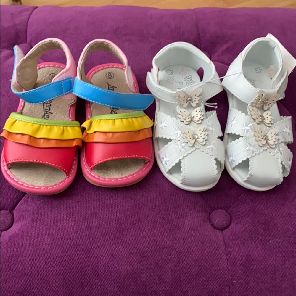 Lot of 2 toddler size 8 sandals